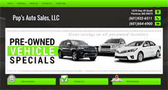 Desktop Screenshot of popsautosalesllc.com